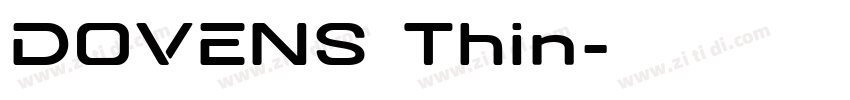 DOVENS Thin字体转换